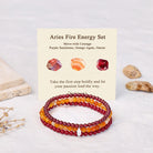 FuAttract Courage Confidence & Passion Aries Zodiac Triple Layer Beaded Astrology Bracelet - image 1