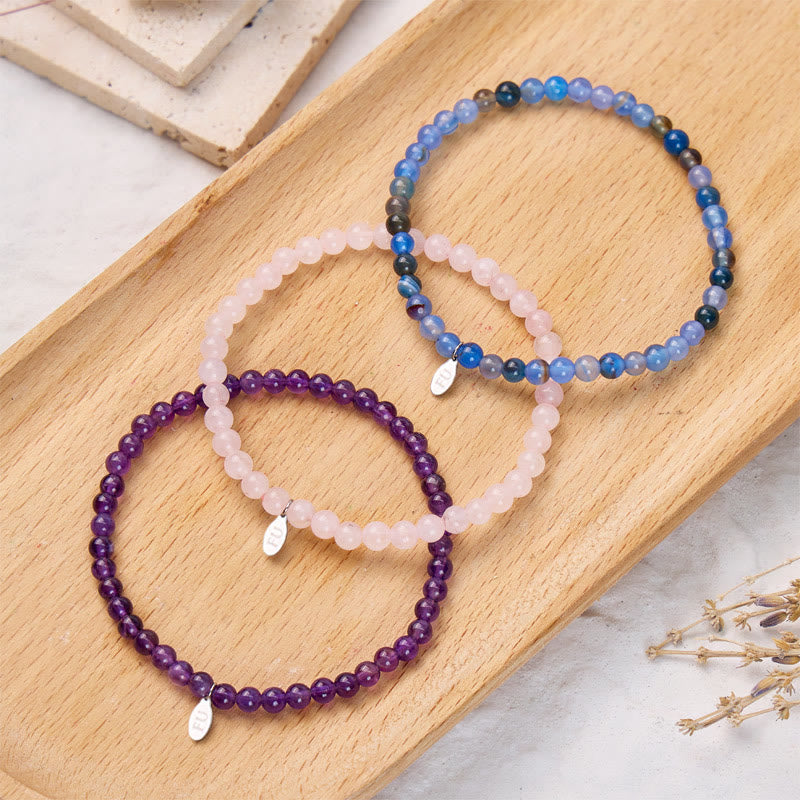 FuAttract Harmony Balance & Inner Peace Libra Zodiac Three Strand Crystal Bracelet - image 2