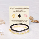 FuAttract Protection Passion & Transformation Scorpio Zodiac Triple Layer Beaded Bracelet Astrology Jewelry Gift - image 1