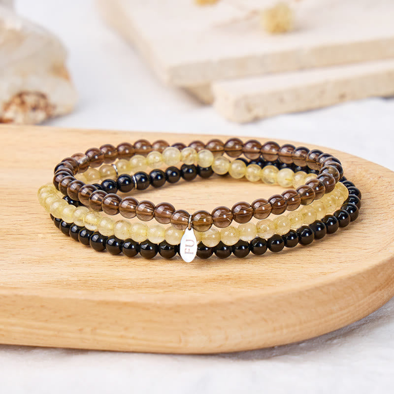 FuAttract Discipline Success & Stability Capricorn Zodiac Triple Layer Bracelet Astrology Jewelry Gift - Capricorn - image 0