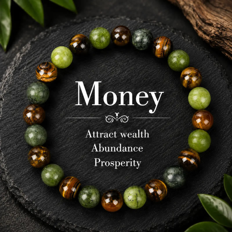 FuAttract Confidence Growth & Wealth Natural Tiger Eye Green Aventurine Bracelet - Tiger’s Eye - image 0