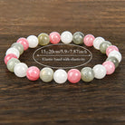 FuAttract Love & Harmony Natural Rose Quartz Colorblock Crystal Beaded Bracelet - image 4