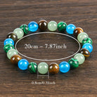 FREE Today: Wealth Protection & Confidence Natural Tiger Eye Malachite Colorblock Beaded Bracelet - image 4
