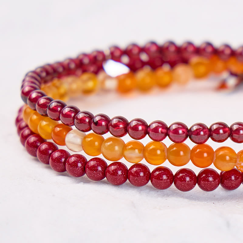 FuAttract Courage Confidence & Passion Aries Zodiac Triple Layer Beaded Astrology Bracelet - image 3