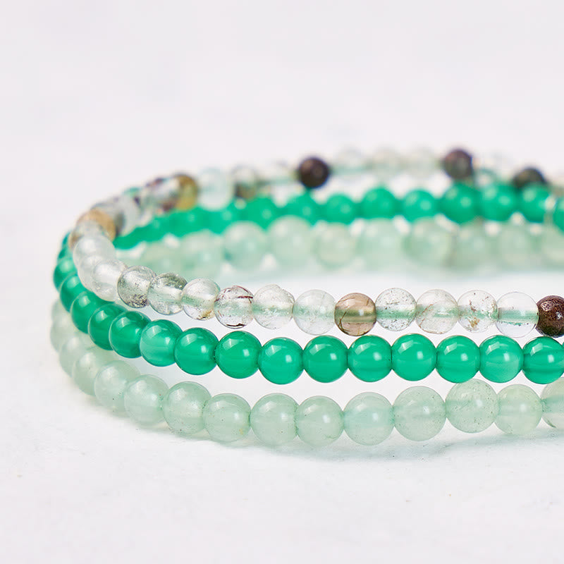 FuAttract Wealth Growth & Stability Taurus Zodiac Triple Layer Beaded Astrology Bracelet  - image 3