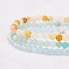 FuAttract Communication Clarity & Harmony Gemini Zodiac Three Layer Beaded Bracelet - image 3