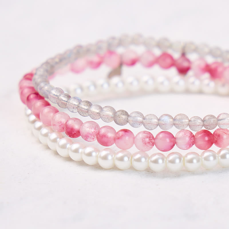 FuAttract Love Emotional Balance & Harmony Cancer Zodiac Three Layer Beaded Bracelet - image 3