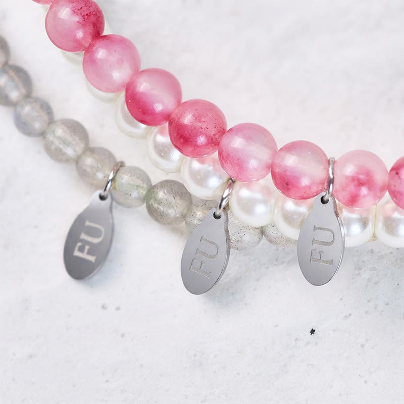FuAttract Love Emotional Balance & Harmony Cancer Zodiac Three Layer Beaded Bracelet - image 4