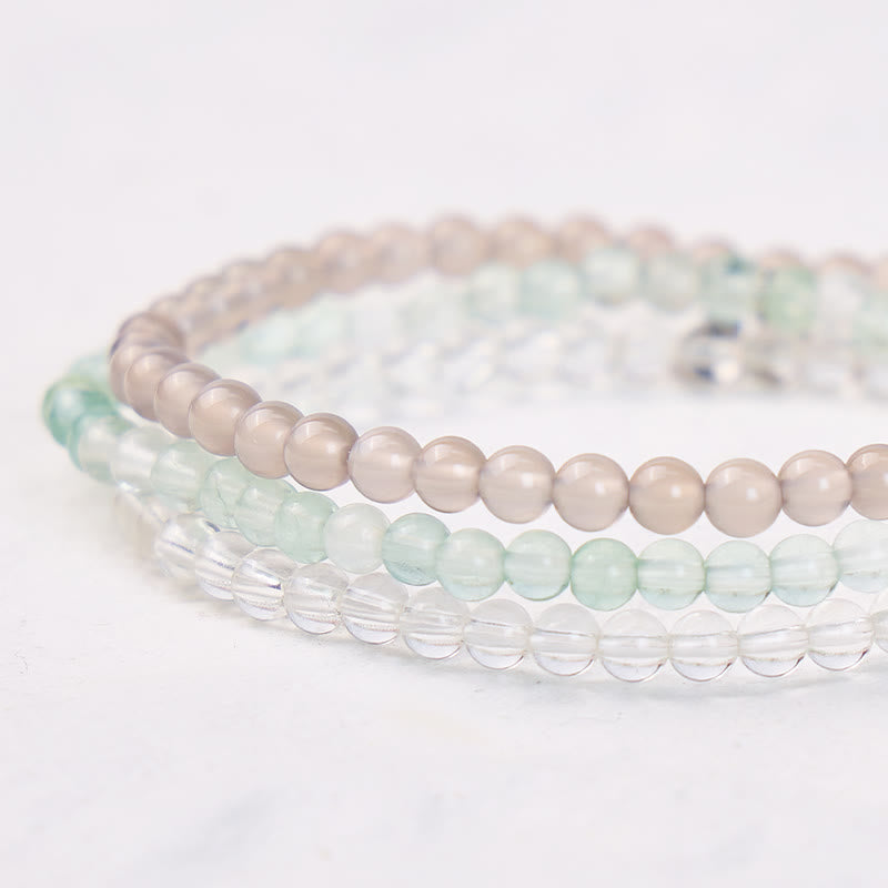 FuAttract Balance Focus & Protection Virgo Zodiac Triple Wrap Beaded Bracelet - image 3