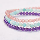 FuAttract Intuition Harmony & Love Pisces Zodiac Three Strand Crystal Jewelry Bracelet - image 3