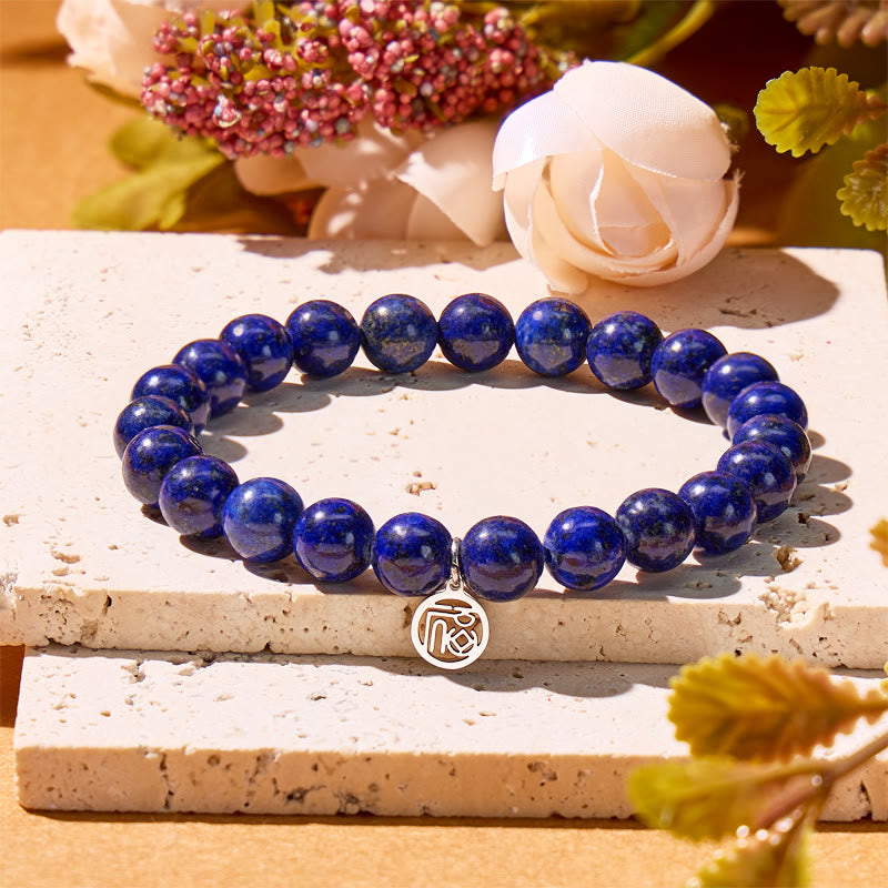 FuAttract Wisdom & Protection Natural Lapis Lazuli Fu Lucky Bracelet - image 1