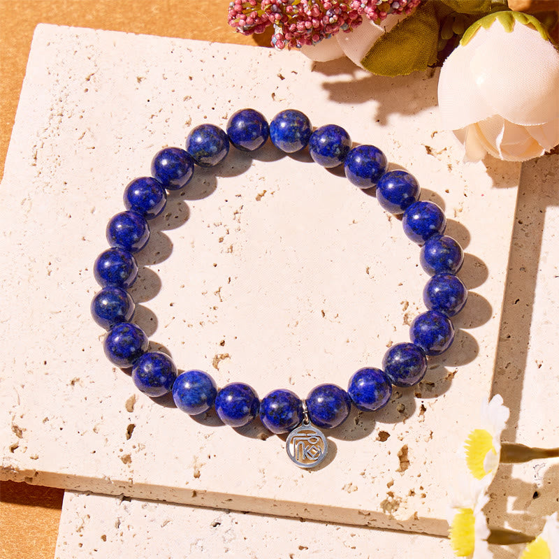 FuAttract Wisdom & Protection Natural Lapis Lazuli Fu Lucky Bracelet - image 2
