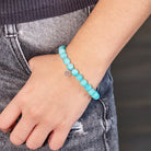 FuAttract Calm Balance & Prosperity Amazonite Fu Symbol Charm Crystal Bracelet - image 4
