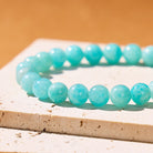FuAttract Calm Balance & Prosperity Amazonite Fu Symbol Charm Crystal Bracelet - image 6