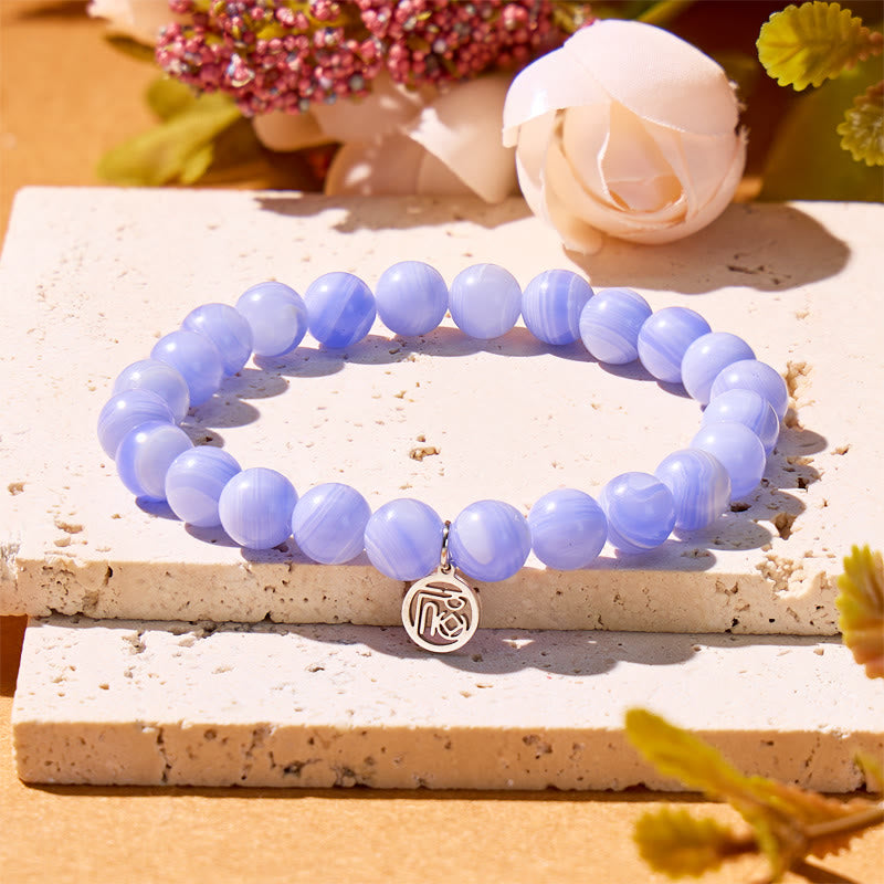 FuAttract Harmony Protection & Good Fortune Purple Agate Fu Pendant Bracelet - image 1