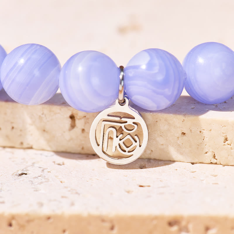 FuAttract Harmony Protection & Good Fortune Purple Agate Fu Pendant Bracelet - image 5