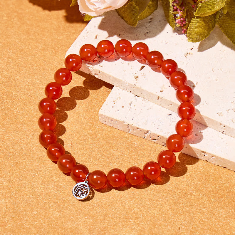 FuAttract Passion Protection & Prosperity Red Agate Fu Charm Crystal Bracelet - image 3