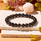 FuAttract Protection Wealth & Prosperity Golden Obsidian Bead Fu Symbol Charm Bracelet - image 1
