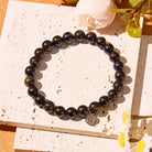 FuAttract Protection Wealth & Prosperity Golden Obsidian Bead Fu Symbol Charm Bracelet - image 1