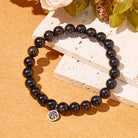 FuAttract Protection Wealth & Prosperity Golden Obsidian Bead Fu Symbol Charm Bracelet - image 3