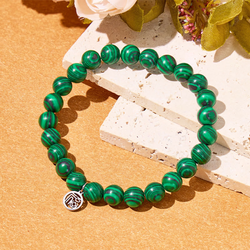 FuAttract Transformation Protection & Prosperity Malachite Fu Charm Bracelet - image 3