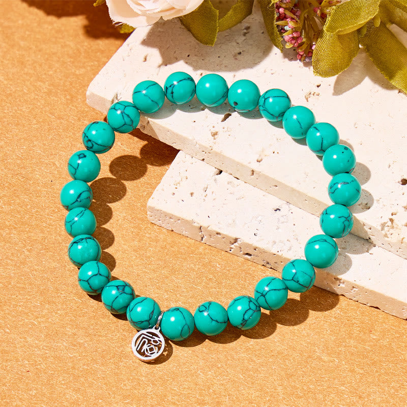 FuAttract Luck Protection & Prosperity Turquoise Bracelet WIth Fu Pendant - image 3
