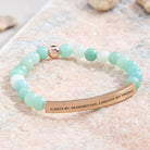 FuAttract Always My Grandmother Forever My Friend Amazonite Tube Engraved Bracelet - image 1