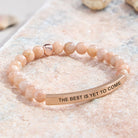 FuAttract The Best Is Yet To Come Sunstone Tube Engraved Hope Bracelet - image 1