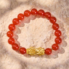 FuAttract Wealth Luck & Protection Natural Red Agate Pixiu Crystal Beaded Bracelet - image 1
