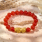 FuAttract Wealth Luck & Protection Natural Red Agate Pixiu Crystal Beaded Bracelet - image 2