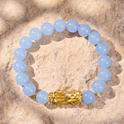 FuAttract Calm Energy Protection & Prosperity Light Sea Blue Agate Pixiu Fortune Crystal Bracelet - image 1