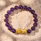 FuAttract Intuition Balance & Prosperity Amethyst Wealth Guardian Bracelet With Pixiu - image 2