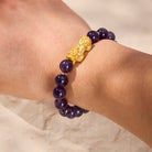 FuAttract Intuition Balance & Prosperity Amethyst Wealth Guardian Bracelet With Pixiu - image 3