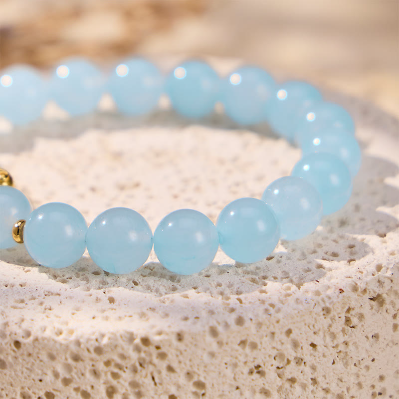 FuAttract Harmony Protection & Prosperity Blue Jadeite Pixiu Wealth Crystal Bracelet - image 4