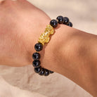 FuAttract Protection Wealth & Luck Natural Black Obsidian Pixiu Feng Shui Prosperity Bracelet  - image 3