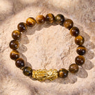 FuAttract Wealth Confidence & Protection Natural Yellow Tiger Eye Bracelet With Pixiu - image 1
