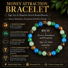 FREE Today: Wealth Protection & Confidence Natural Tiger Eye Malachite Colorblock Beaded Bracelet - image 5