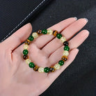 FuAttract Wealth Luck & Confidence Natural Tiger Eye Green Agate Crackle Beaded Bracelet - image 5