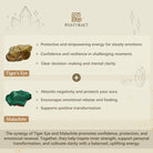 FREE Today: Wealth Protection & Confidence Natural Tiger Eye Malachite Colorblock Beaded Bracelet - image 6