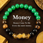 FuAttract Wealth Luck & Good Fortune Citrine Green Aventurine Tiger Eye Pixiu Feng Shui Bracelet - 8mm - image 0