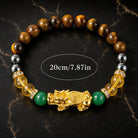 FuAttract Fortune Prosperity & Positive Energy Pixiu Tiger Eye Hematite Bracelet - image 5