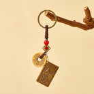 FuAttract Protection Prosperity & Blessing Brass Heart Sutra Five Emperor Coins Keychain - image 11