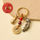 FuAttract Wealth Protection & Prosperity Brass Pixiu Calabash Keychain - Brass - image 0