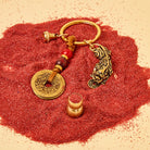 FuAttract Wealth Protection & Prosperity Brass Pixiu Calabash Keychain - image 3
