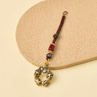 FuAttract Wealth & Protection  Brass Double Pixiu Money Biting Keychain With Auspicious Cloud - image 0