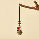 FuAttract Wealth Protection & Good Fortune Brass Suanni Bell Five Emperor Coins Car Keychain - image 5