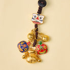 FuAttract Wealth Luck & Prosperity God of Wealth Taotie Beast Woven Rope Keychain - image 1