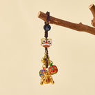 FuAttract Wealth Luck & Prosperity God of Wealth Taotie Beast Woven Rope Keychain - image 2