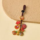 FuAttract Wealth Luck & Prosperity God of Wealth Taotie Beast Woven Rope Keychain - God of Wealth - image 5