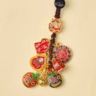 FuAttract Wealth Luck & Prosperity God of Wealth Taotie Beast Woven Rope Keychain - image 6